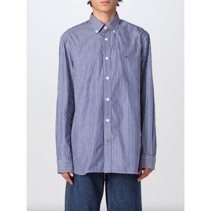 NWT Tommy Hilfiger Relaxed Fit Striped Split Back Button Down Shirt Size S/P